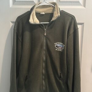 Olive Green Fleece Jacket